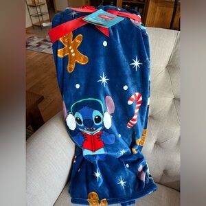 Disney Stitch Christmas Blanket - NWT